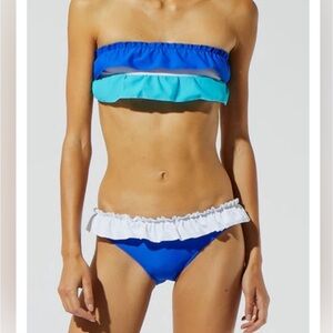 Solid and striped Kaia bikini